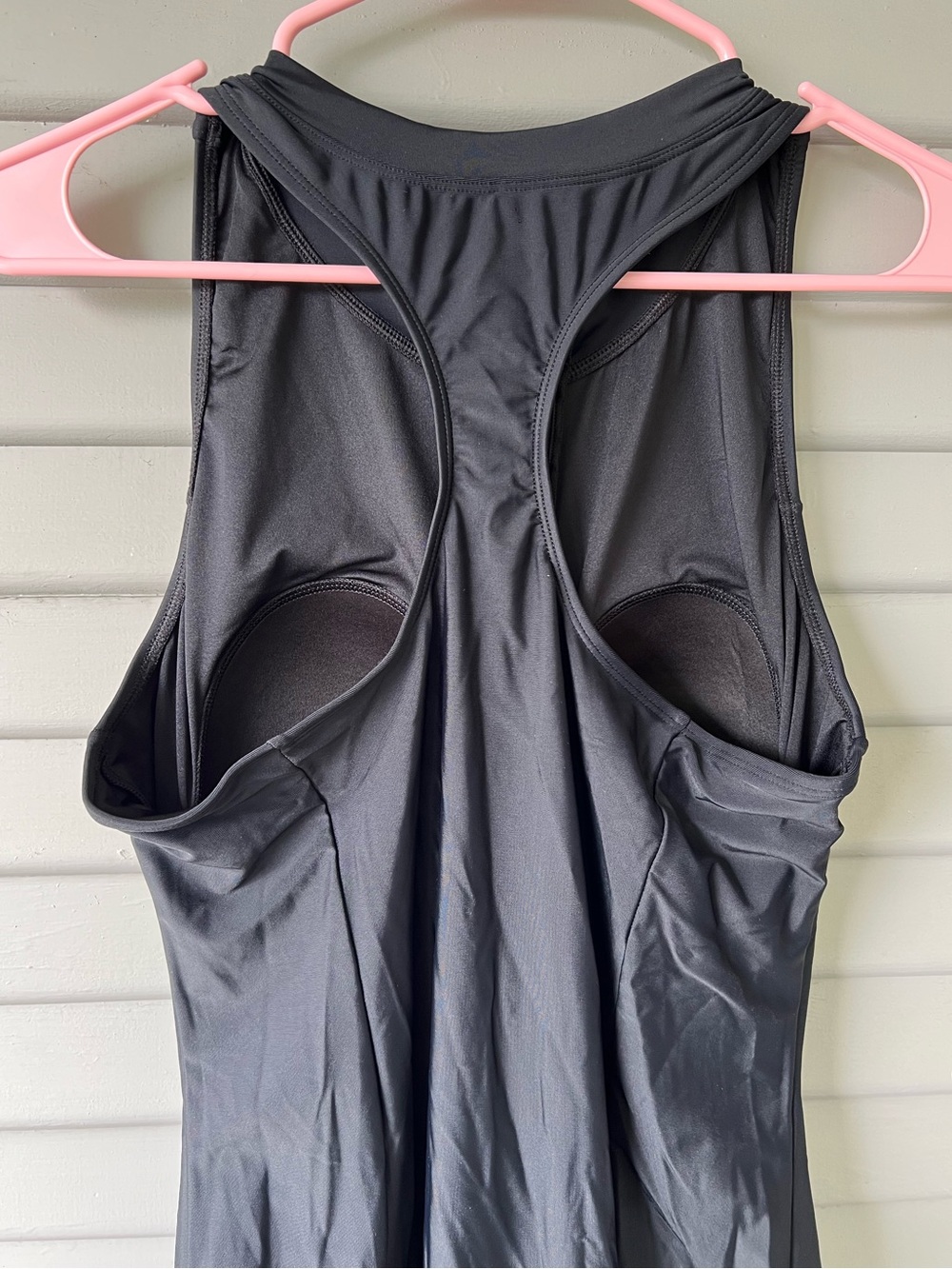 Cupshe One Piece High Neck Sleeveless Zipper T-Splice Slimming Swimsuit - Picture 6 of 6